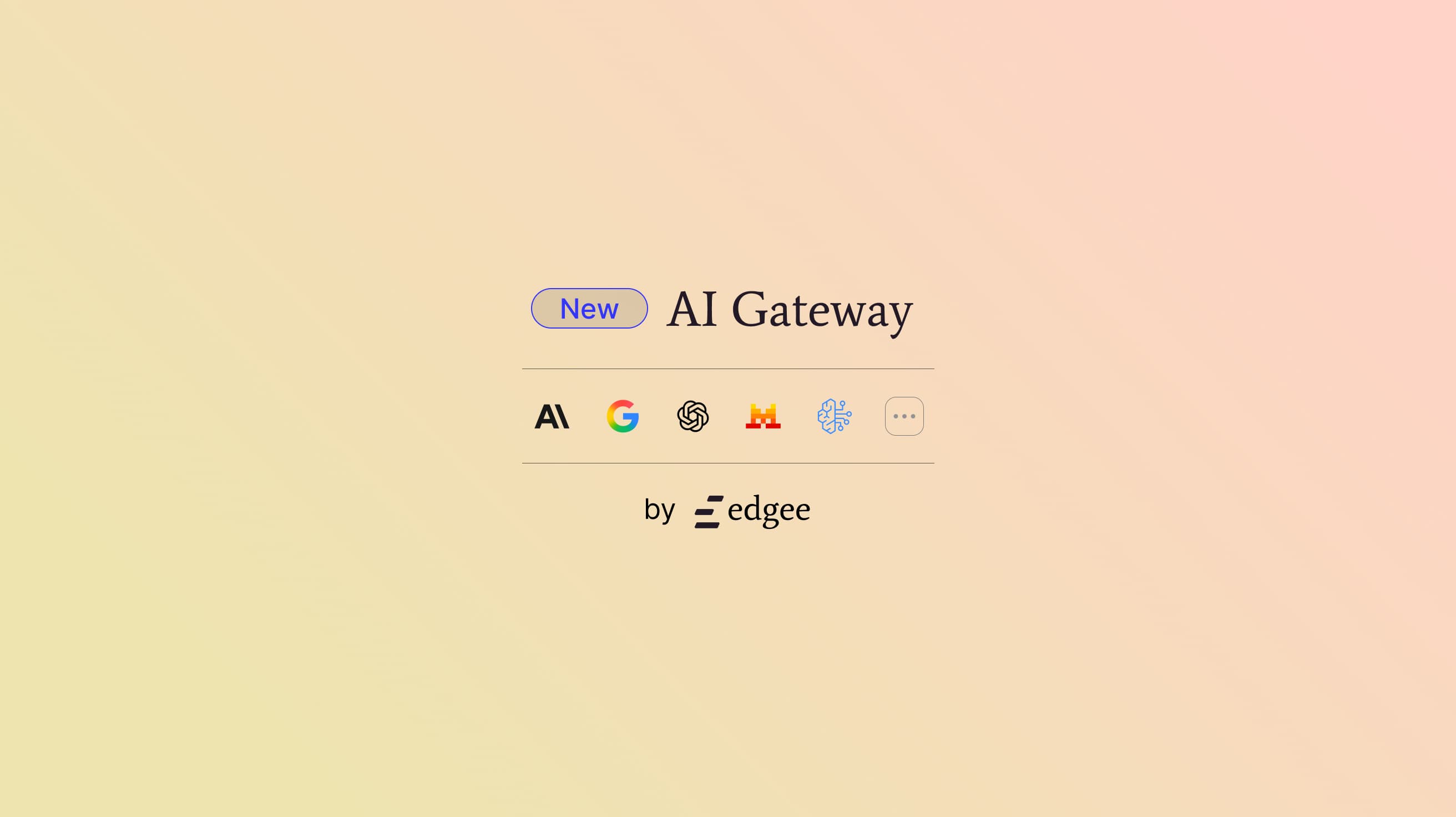 Cover Image for Introducing Edgee AI Gateway: one API for LLMs, with routing, observability, and privacy controls