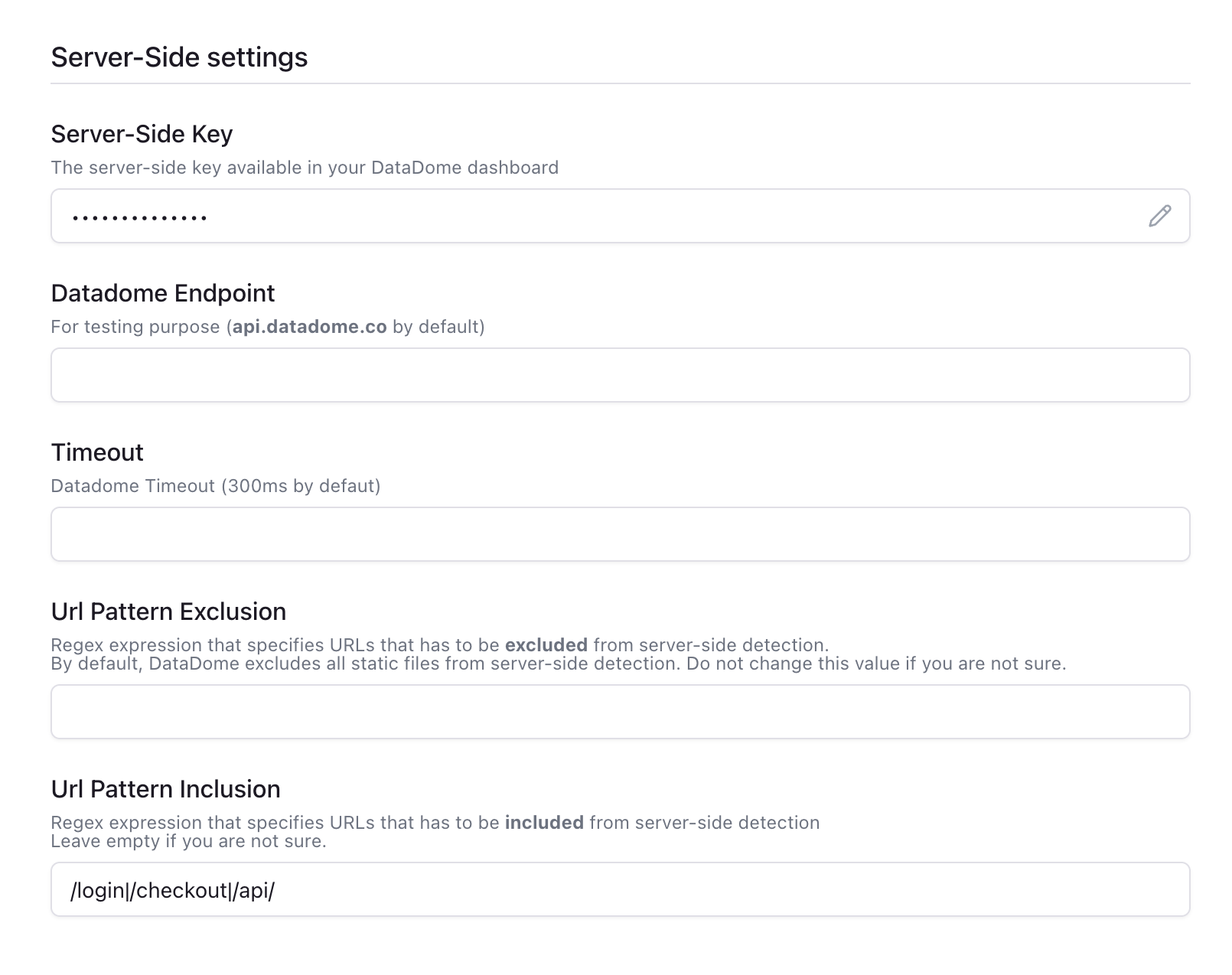 DataDome Component on Edgee (Server-side settings)